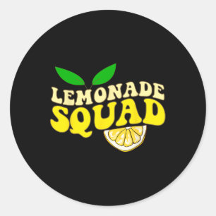 Lemonade Squad Funny für Stand Boss Lemon Juice Su Runder Aufkleber