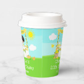 Lemonade Stand Birthday Black Hair Boy Pappbecher (Rechts)