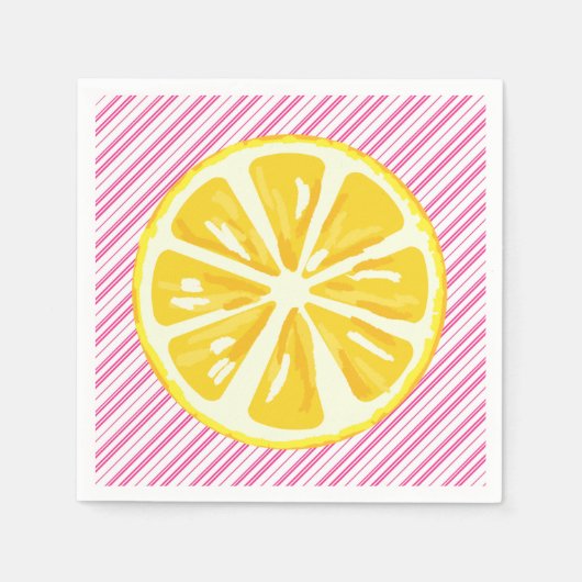 Lemonade Stand Birthday Paper Napkin Serviette (Vorderseite)