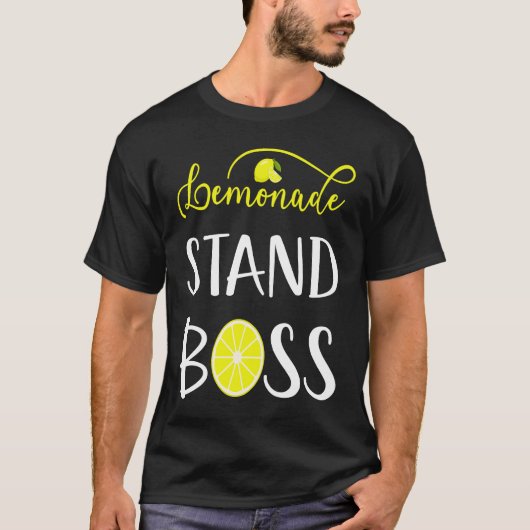 Lemonade Stand Boss CEO Lemon Crew Fun Entrepreneu T-Shirt (Vorderseite)