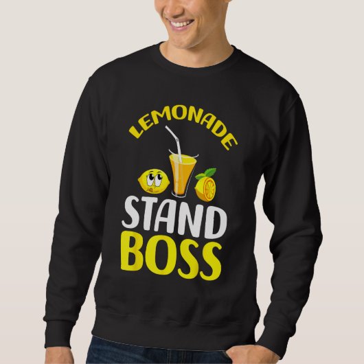 Lemonade Stand Boss Funny lemonade summer Sweatshirt (Vorderseite)