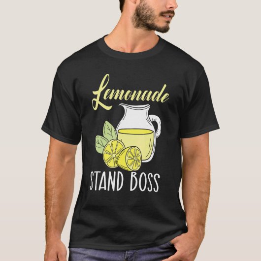 Lemonade Stand Boss Lemon Fruchtgeschäft T-Shirt (Vorderseite)