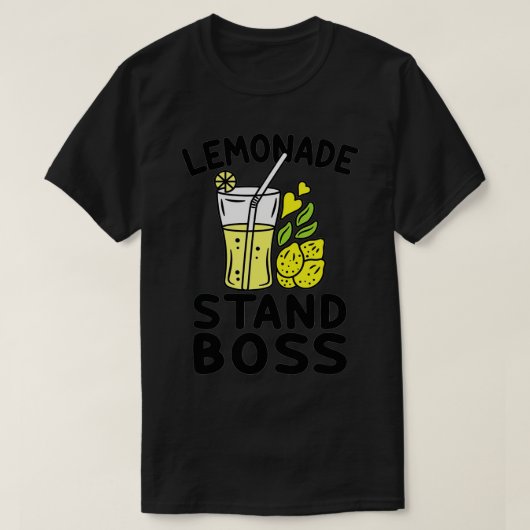 Lemonade Stand Boss Lemon Juice Funny Entrepreneur T-Shirt (Design vorne)