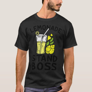 Lemonade Stand Boss Lemon Juice Funny Entrepreneur T-Shirt