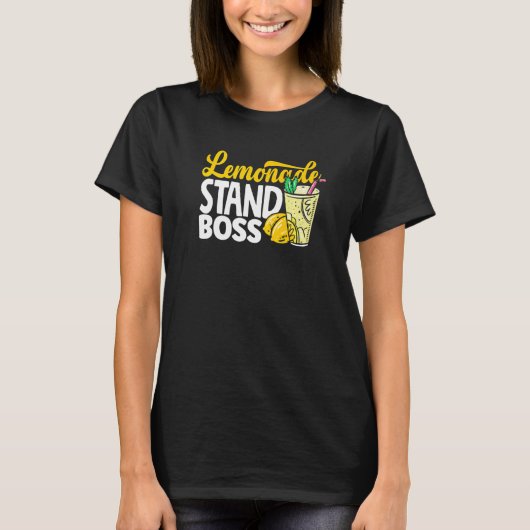 Lemonade Stand Boss Lemon Juice Store T-Shirt (Vorderseite)