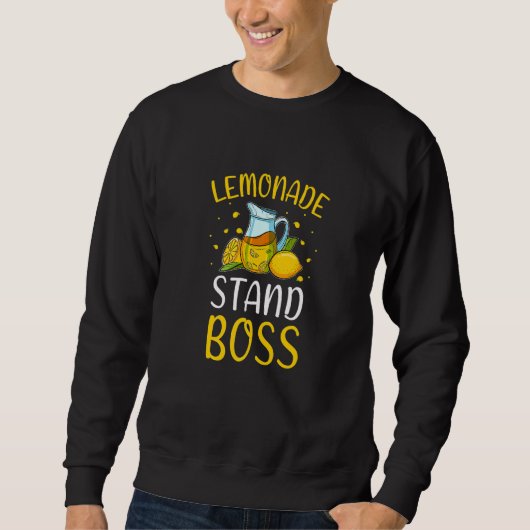 Lemonade Stand Boss Lemon Juice Summer Drinks Sweatshirt (Vorderseite)