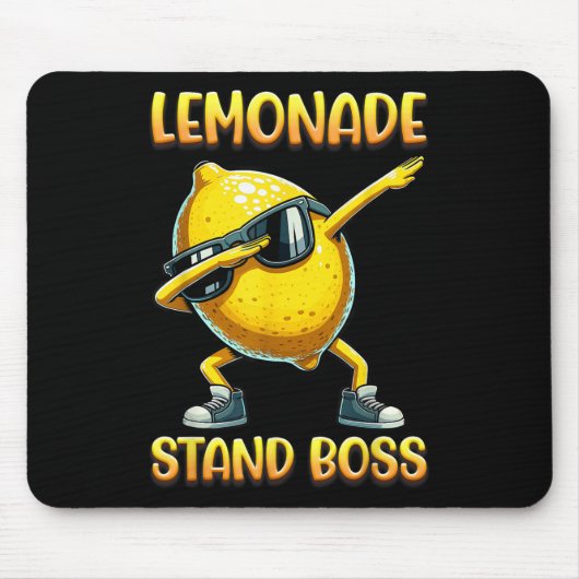 Lemonade Stand Boss Summer Entrepreneur Cool Lemon Mousepad (Vorne)