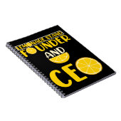 Lemonade Stand Boys Girl Funny Ceo Notizblock (Rechte Seite)