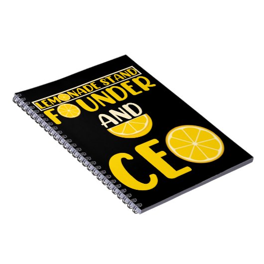 Lemonade Stand Boys Girl Funny Ceo Notizblock (Rechte Seite)