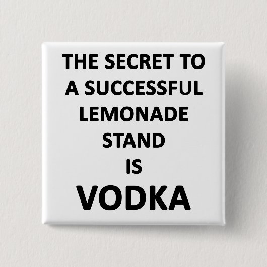 Lemonade Stand Button (Vorderseite)