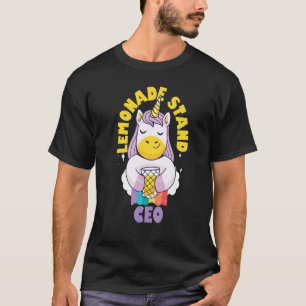 Lemonade Stand Ceo für Unternehmer Kinder Unicorn T-Shirt