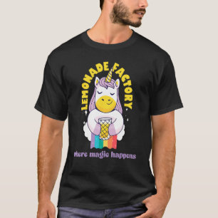 Lemonade Stand Factory Magic Entrepreneur Kinder u T-Shirt