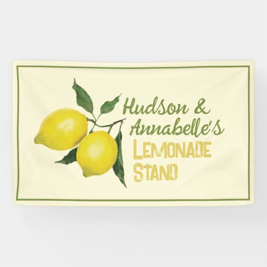 Lemonade-Stand für Fun Kids Business-Logos Banner (Horizontal)