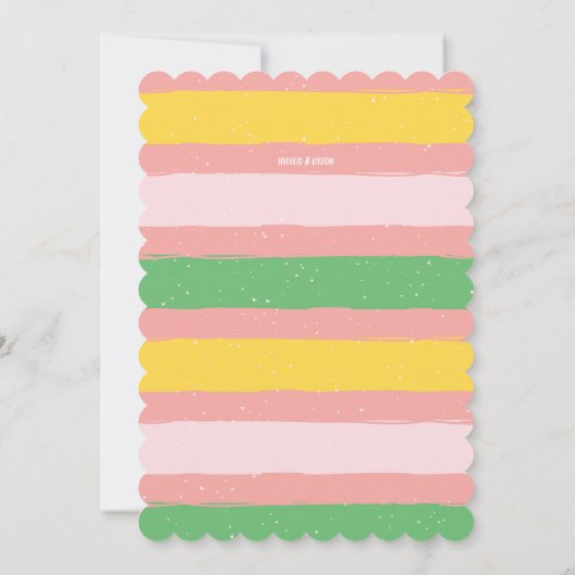 Lemonade Stand Geburtstagsparty Einladung (Rückseite)