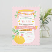 Lemonade Stand Geburtstagsparty Einladung (Stehend Vorderseite)