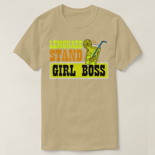 Lemonade Stand Girl Boss Funny Lemon Juice Busines T-Shirt (Design vorne)