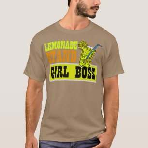 Lemonade Stand Girl Boss Funny Lemon Juice Busines T-Shirt