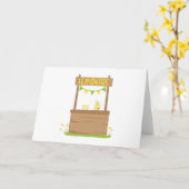 Lemonade Stand Karte (Gelbe Blume)