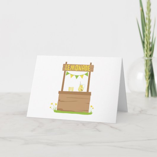 Lemonade Stand Karte (Vorderseite)