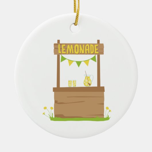 Lemonade Stand Keramik Ornament (Vorne)