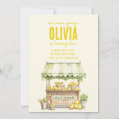 Lemonade Stand Main Squeeze Birthday Einladung (Vorderseite)