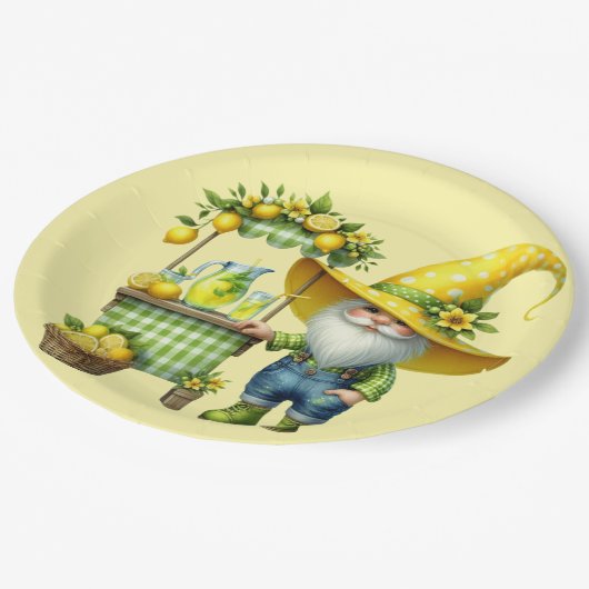 Lemonade Stand Pappteller (Schrägansicht)