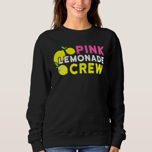 Lemonade Stand Pink Lemonade Crew Summer Frucht Le Sweatshirt (Vorderseite)