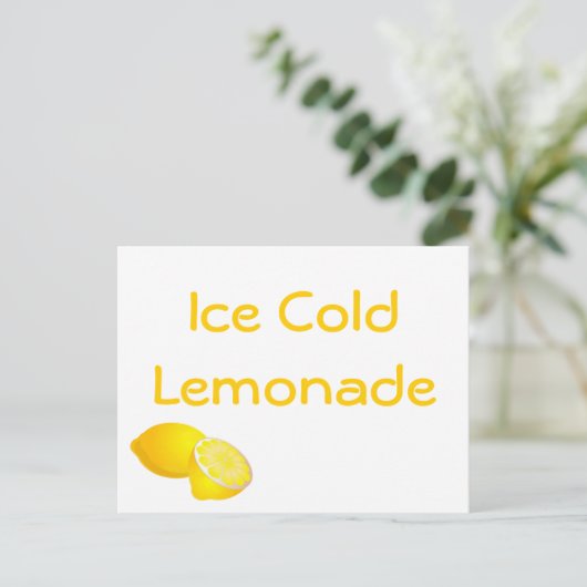Lemonade Stand Postkarte (Stehend Vorderseite)