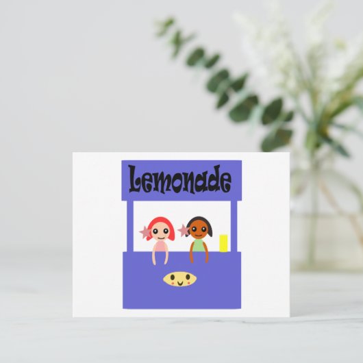 Lemonade Stand Postkarte (Stehend Vorderseite)