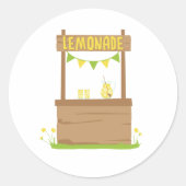 Lemonade Stand Runder Aufkleber (Vorderseite)