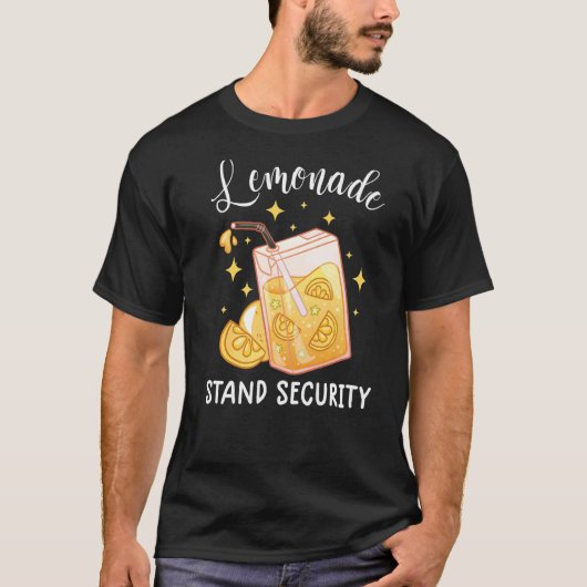 Lemonade Stand Security Lemon Juice Lemonade Crew T-Shirt (Vorderseite)