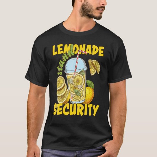 Lemonade Stand Security Lemon Juice Summer Refresh T-Shirt (Vorderseite)