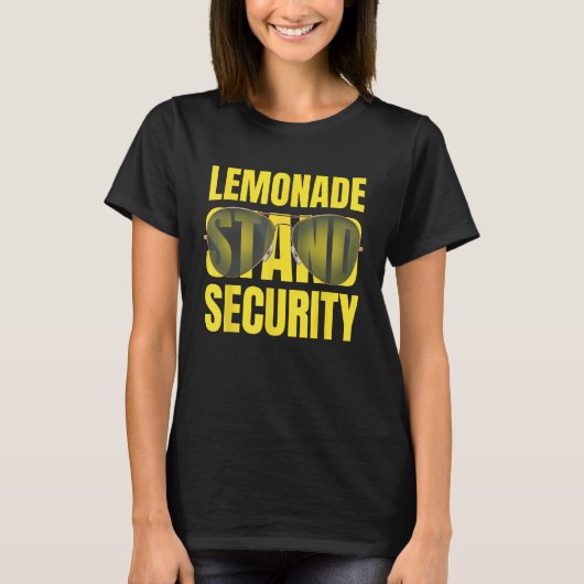 Lemonade Stand Security Lemon Juice Summer Sungla T-Shirt (Vorderseite)