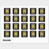 Lemonade Stand Security Quadratischer Aufkleber (Blatt)