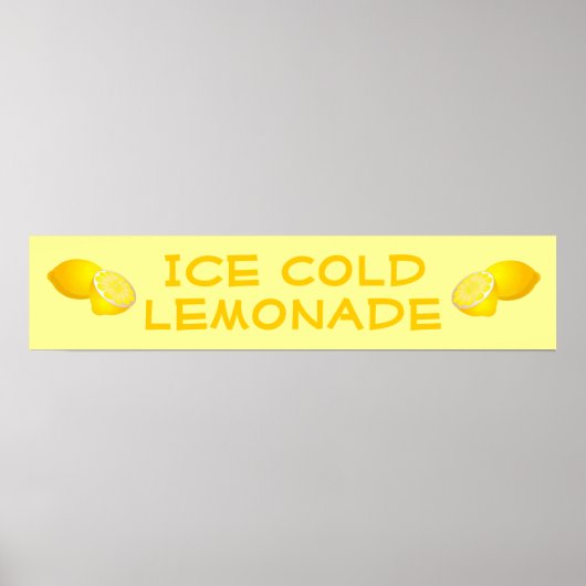 Lemonade Stand Sign Poster (Vorne)