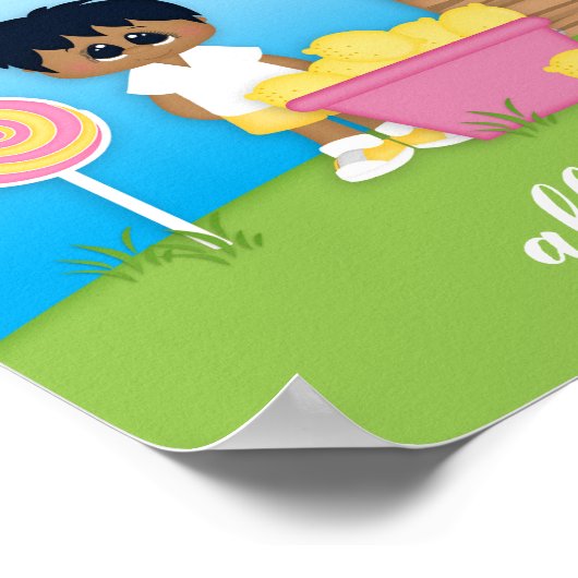 Lemonade Standposter für Kinder oder Wohltätigkeit Poster (Ecke)