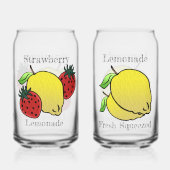 Lemonade & Strawberry Lemonade Personalisiert Dosenglas (Rückseite)