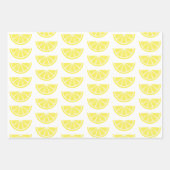 Lemonade Stripes Lemon Geschenkblätter Geschenkpapier Set (Vorderseite 3)
