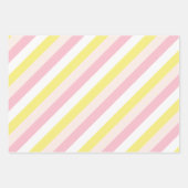 Lemonade Stripes Lemon Geschenkblätter Geschenkpapier Set (Vorderseite 2)