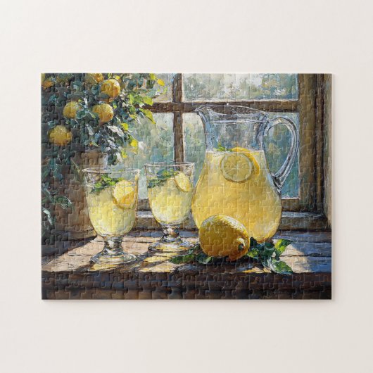 Lemonade Sunlit Kitchen Scene Puzzle (Horizontal)