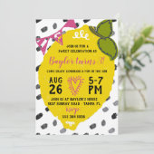 Lemonade Sweet Celebration Geburtstagsparty Einladung (Stehend Vorderseite)