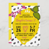Lemonade Sweet Celebration Geburtstagsparty Einladung (Vorne/Hinten)