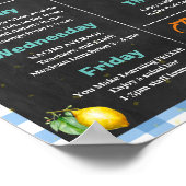 Lemonade Themed Teacher Wertungswoche Poster (Ecke)