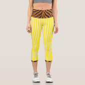 "LEMONADE TIGRESS" - HIGH-WAISTED CAPRI PANTS (Vorderseite)