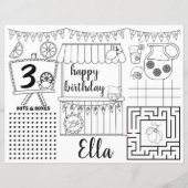 Lemonade-Tischsets, rosafarbene Limonade (Vorderseite)