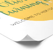 Lemonade Turning One Lemon Willkommen 1. Geburtsta Poster (Ecke)