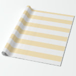 Lemonade und weiße weiße, horizontale Streifen Geschenkpapier<br><div class="desc">Pastel Lemonade und Weißes,  breites,  horizontal gestreiftes Schleifpapier</div>