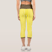 "LEMONADE WILDCAT" - HIGH-WAISTED CAPRI PANTS LEGGINGS (Rückseite)