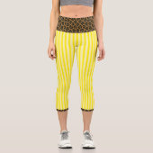"LEMONADE WILDCAT" - HIGH-WAISTED CAPRI PANTS LEGGINGS (Vorderseite)