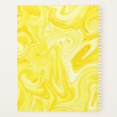 LEMONADE Yellow Annual Planner Preppy Modern Fun Planer (Rückseite)